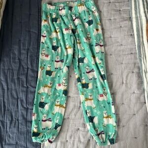 Cat & Jack Teal Llama Pajama Bottoms